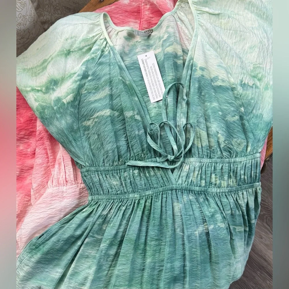 YFB Mara Maxi Dress in Everglade Paintbrush Wash - Picture 10 of 12